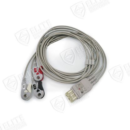 Picture of Philips Compatible 3 Lead Reusable ECG Lead Wire Pincher/Grabber