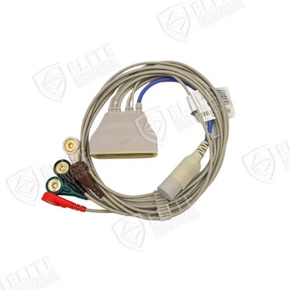 Picture of Philips MX40 Compatible 5 Lead w/SpO2 Reusable Snap
