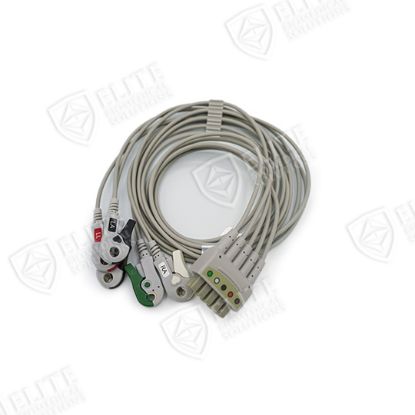 Picture of GE/Marquette Compatible Reusable ECG 5 Lead Wire Pincher/Grabber